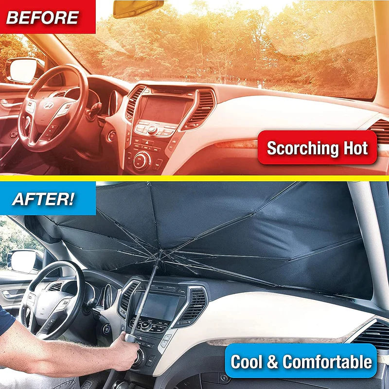 Car Windshield Sun Shade | واقي شمس للزجاج الأمامي للسيارة