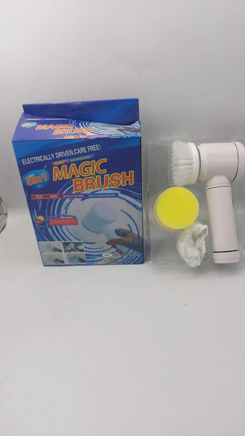 Cleaning Magic Electric Brush (5-in-1) | فرشاة تنظيف كهربائية 5 في 1