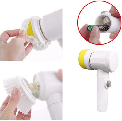 Cleaning Magic Electric Brush (5-in-1) | فرشاة تنظيف كهربائية 5 في 1