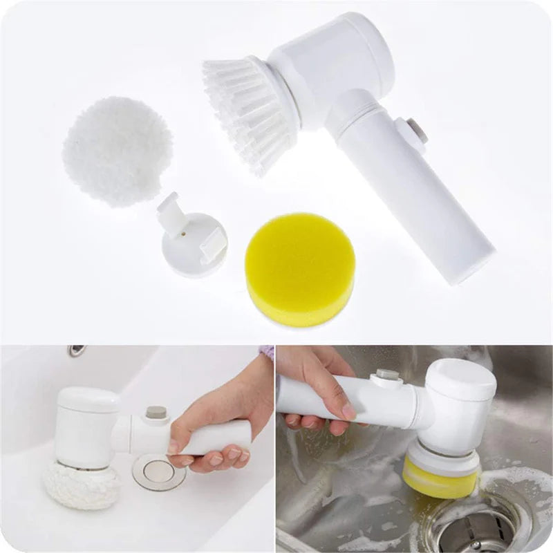 Cleaning Magic Electric Brush (5-in-1) | فرشاة تنظيف كهربائية 5 في 1