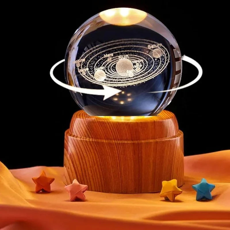 Crystal Ball Night Light مصباح ليلي بكرة كريستال