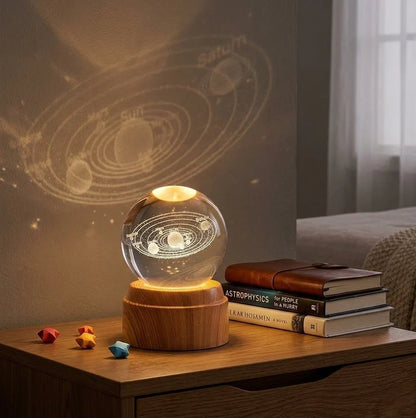 Crystal Ball Night Light مصباح ليلي بكرة كريستال