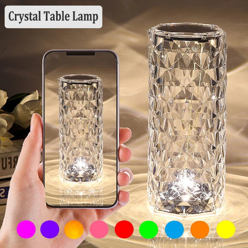 LED Crystal Table Lamp مصباح طاولة كريستال LED