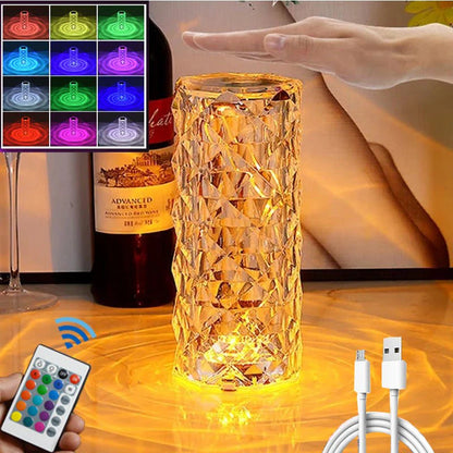 LED Crystal Table Lamp مصباح طاولة كريستال LED